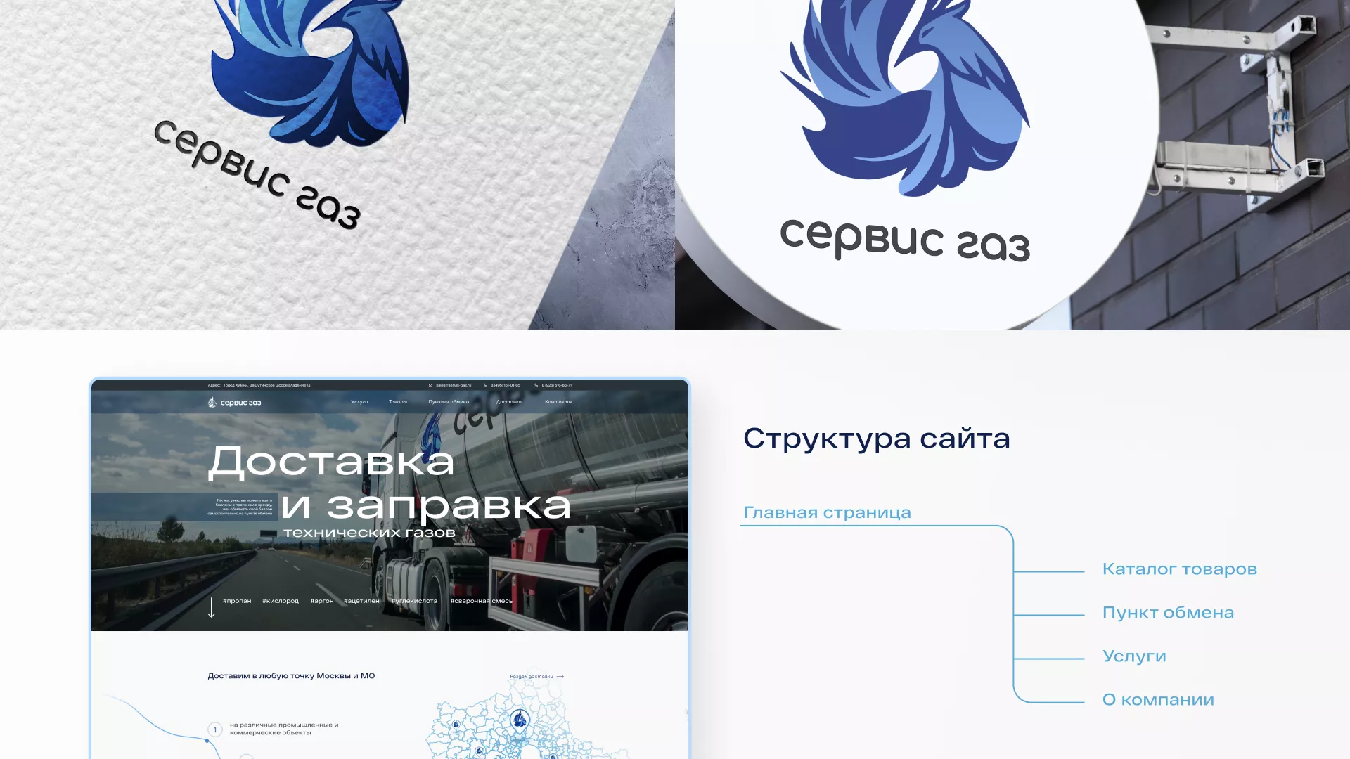 Создание сайта компании «Сервис газ» в Новочеркасске