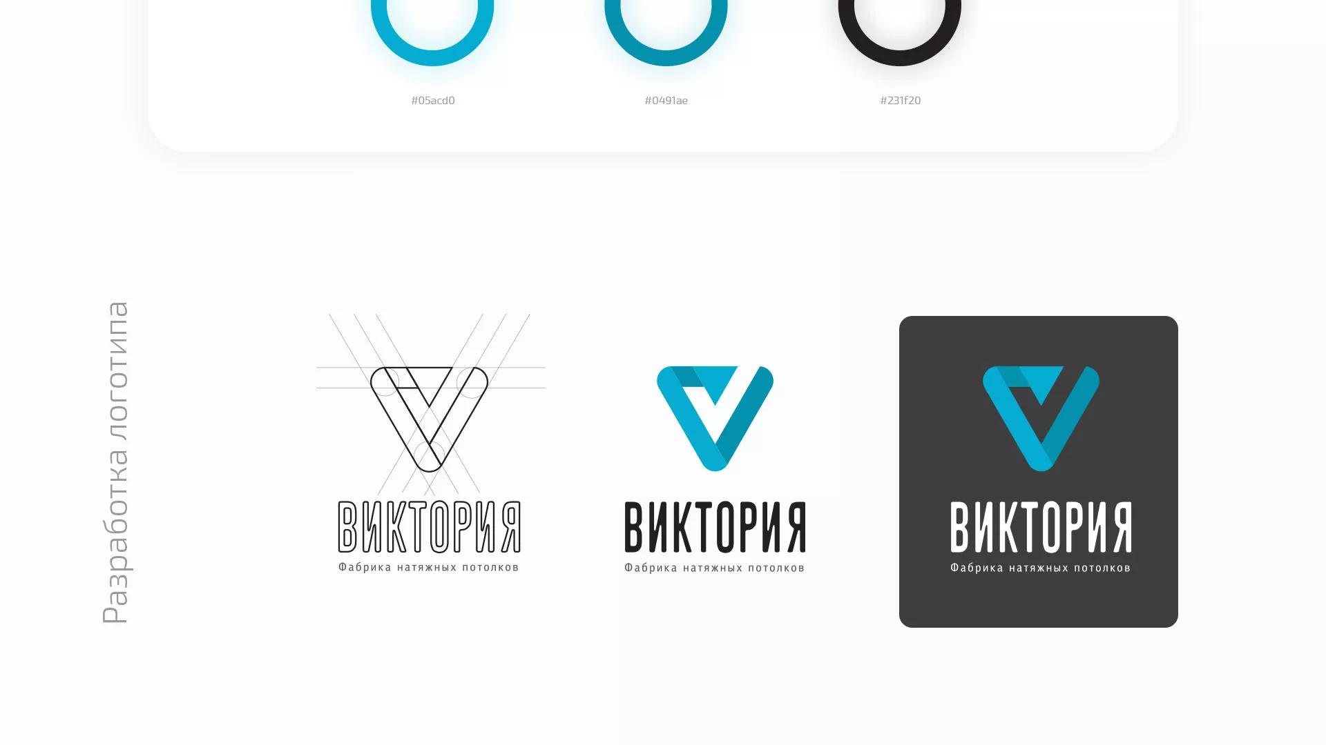 Разработка фирменного стиля компании по продаже и установке натяжных потолков в Новочеркасске