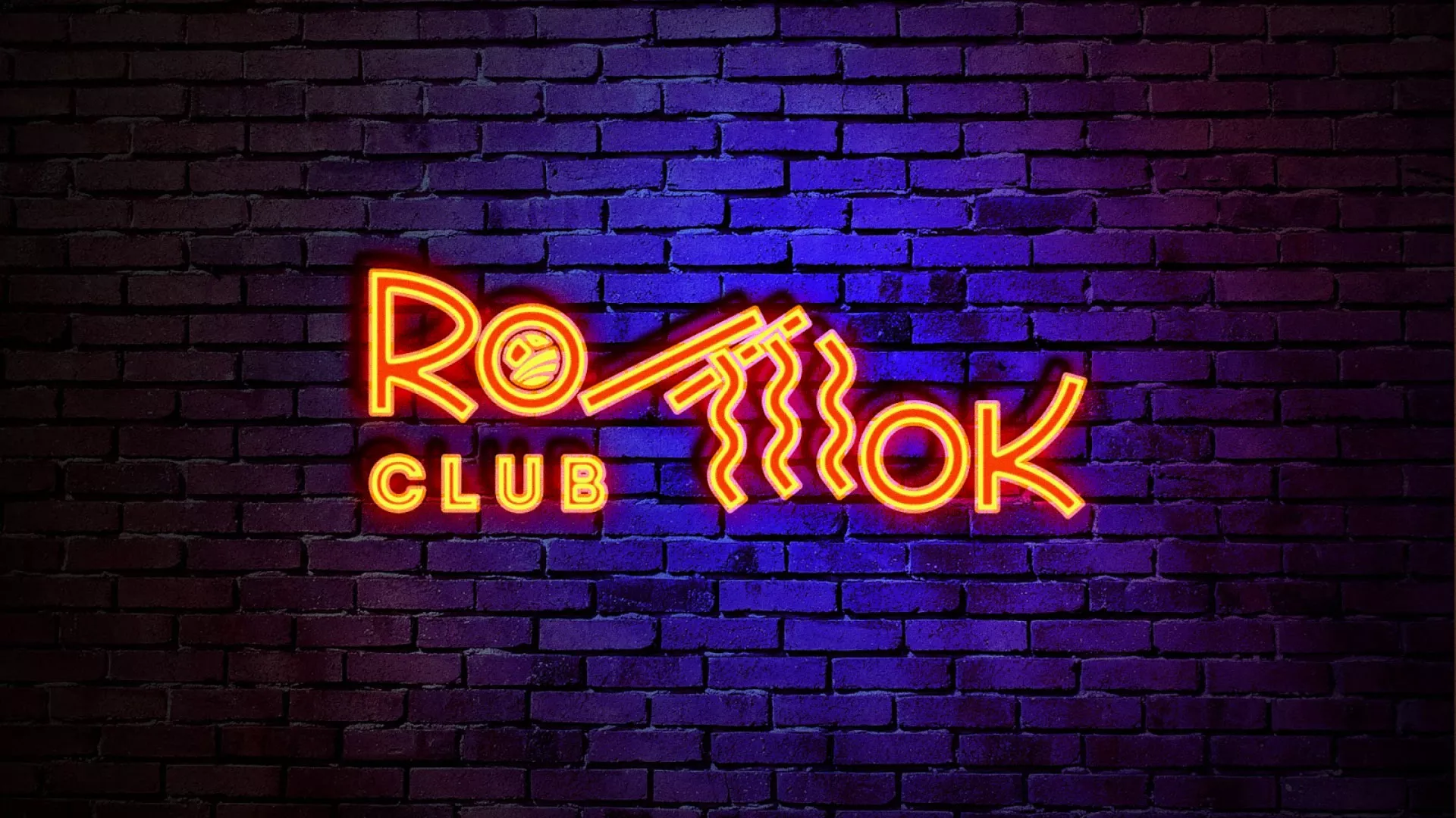 Разработка светящейся интерьерной вывески суши-бара «Roll Wok Club» в Новочеркасске