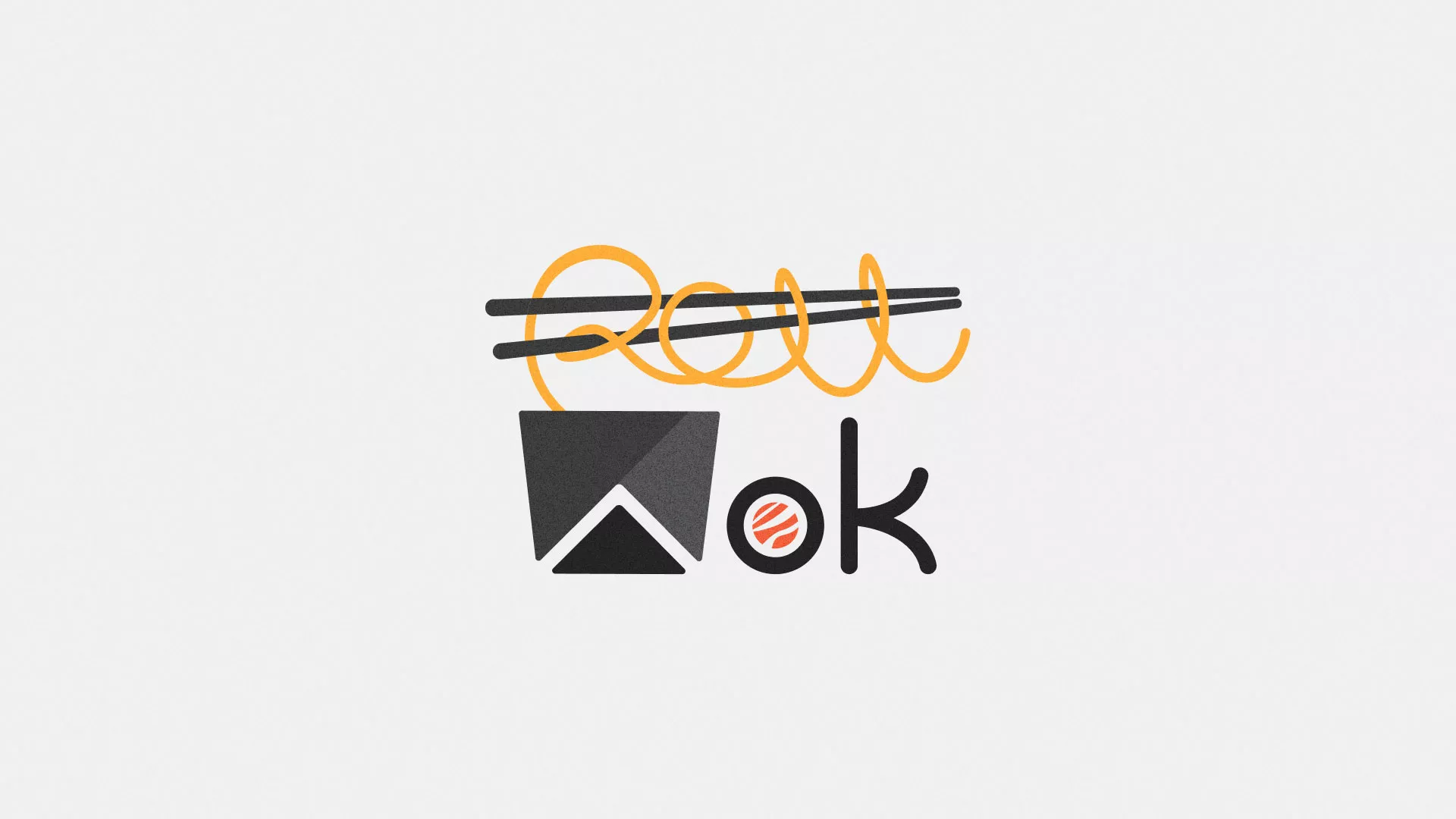 Разработка логотипа в Новочеркасске для суши-бара «Roll Wok Club»